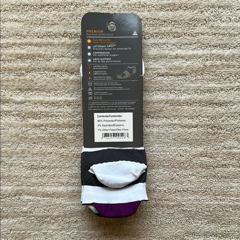 Champion C9 Premium Maximum Performance Running Socks Low Cut Compression White